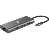 XtremeMac XWH-HUB8-13 interface hub USB Type-C 40000 Mbit/s Grå