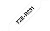 Brother TZE-R231 etiketbånd Sort på hvid