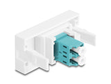 DeLOCK 90845 fiber adapter LC 1 stk Turkisfarve, Hvid