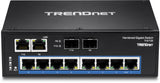 Trendnet TI-G102 netværksswitch Gigabit Ethernet (10/100/1000) Sort