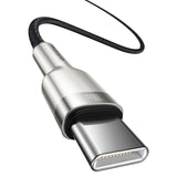 Baseus CATJK-C01 kabel til mobiltelefon Sort 1 m USB C