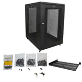 StarTech.com RK1833BKM stativ 18U Fritstående reol Sort