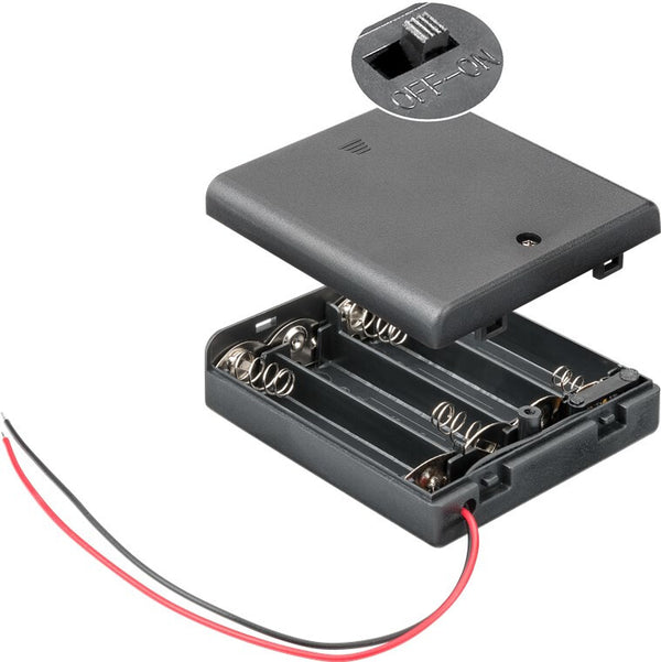 Goobay 11473 batteriholder og tryklås 4 AA