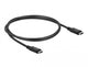 DeLOCK 86979 USB-kabel USB4 Gen 3x2 0,8 m USB C 40 Gbit/sek. 100 W Sort