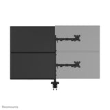 Neomounts DS60-600BL2-2 skærmbeslag og -stativer 81,3 cm (32") Skrivebord Sort