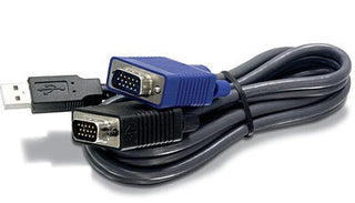 Trendnet 2.8m USB/VGA KVM KVM-kabel Sort 2,8 m