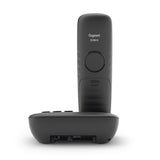 Gigaset E290 Analog/DECT-telefon Nummervisning Sort