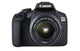 Canon EOS 2000D + EF-S 18-55mm f/3.5-5.6 IS II + EF 75-300mm f/4-5.6 III SLR kamerasæt 24,1 MP CMOS 6000 x 4000 pixel Sort