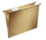 Leitz ALPHA hængemappe Pap, Metal A4 Brun
