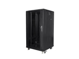 Lanberg FF01-6622-12B stativ 22U Fritstående reol Sort