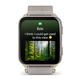 Garmin Venu X1 5,08 cm (2") AMOLED Digital 448 x 486 pixel Berøringsskærm Guld, Titanium Wi-Fi GPS (satellit)