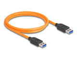 DeLOCK 87962 USB-kabel 1 m USB A 5 Gbit/sek. 100 W Sort