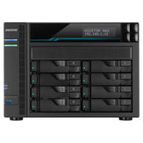 Asustor Lockerstor 10 AS6510T NAS Tower Intel Atom® C3538 8 GB DDR4 0 TB ADM Sort