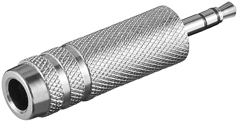 Goobay 12421 kabel kønsskifter 3.5 mm 6.35 mm Sølv