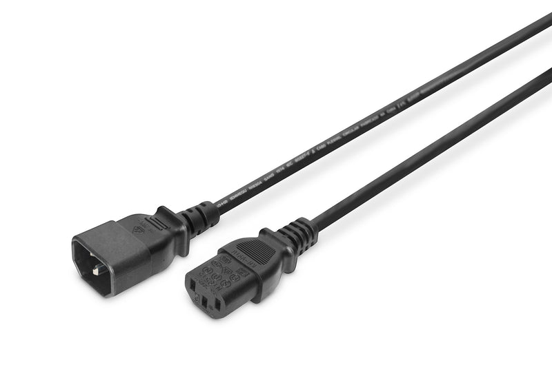 Digitus AK-440201-012-S el-ledning Sort 1,2 m IEC C14 IEC C13