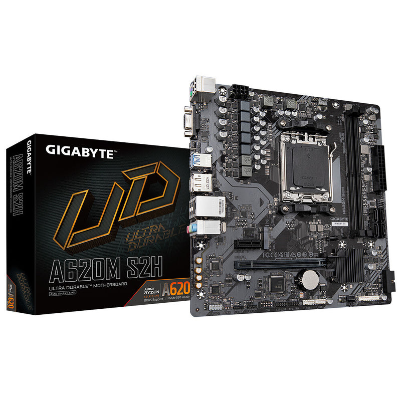 GIGABYTE A620M S2H bundkort AMD A620 Sokkel AM5 micro ATX