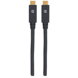 Manhattan 354905 USB-kabel USB 3.2 Gen 1 (3.1 Gen 1) 2 m USB C 5 Gbit/sek. Sort