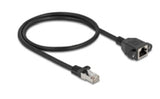 DeLOCK 90774 netværkskabel Sort 0,5 m Cat6a S/FTP (S-STP)