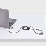 StarTech.com SNANOC4D-LAPTOP-LOCK kabellås Sort, Sølv 2 m