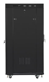 Lanberg FF01-6827-23BL stativ 27U Fritstående reol Sort