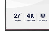 iiyama PROGRAPHIC HB2701UHSNP-B1 computerskærm 68,6 cm (27") 3840 x 2160 pixel 4K Ultra HD LCD Sort