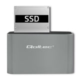 Qoltec 50315 drev dockingstation USB 3.2 Gen 1 (3.1 Gen 1) Type-A Sølv