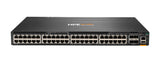 HPE Aruba Networking CX 6300M 48-port 1GbE and 4-port SFP56 Switch Administreret L3 Gigabit Ethernet (10/100/1000) Strøm over Ethernet (PoE) Sort