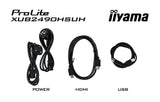 iiyama XUB2490HSUH-B2 computerskærm 60,5 cm (23.8") 1920 x 1080 pixel Fuld HD LED Sort