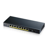 Zyxel GS1900-10HP Administreret L2 Gigabit Ethernet (10/100/1000) Strøm over Ethernet (PoE) Sort
