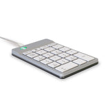 R-Go Tools Numerisk tastatur R-Go Numpad Break, ergonomisk numerisk tastatur med pause-software, kablet, hvid