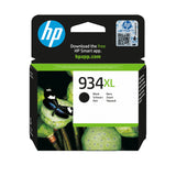 HP Original 934XL-blækpatron med høj kapacitet, sort
