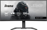iiyama GCB3482WQSU-B1 computerskærm 86,4 cm (34") 3440 x 1440 pixel UltraWide Quad HD LED Sort