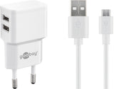 Goobay 44985 oplader til mobil enhed Universel Hvid Vekselstrøm Indendørs