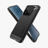 Spigen Rugged Armor mobiltelefon etui 16,1 cm (6.36") Cover Sort