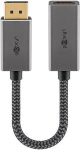 Goobay 75271 videokabel adapter 0,2 m DisplayPort HDMI Sort