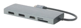 Mobilis 020028 dockingstation Ledningsført USB 3.2 Gen 1 (3.1 Gen 1) Type-C Grå