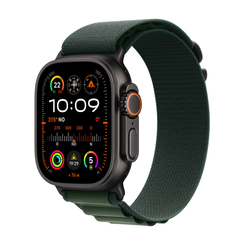 Apple Watch Ultra 2 OLED 49 mm Digital 410 x 502 pixel Berøringsskærm 4G Sort GPS (satellit)