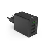 Hama 00201990 oplader til mobil enhed Headset, Strømbank, Smartphone, Tablet Sort Vekselstrøm Hurtig opladning Indendørs
