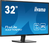 iiyama ProLite X3270QSU-B1 computerskærm 80 cm (31.5") 2560 x 1440 pixel Wide Quad HD LED Sort