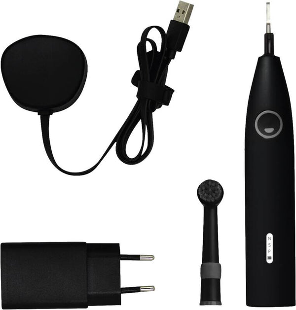 happybrush ECO R2 Allblack Voksen Vibrerende tandbørste Sort
