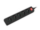 Lanberg PS1-05E-0300-BK stikdåse 3 m 5 AC stikkontakt(er) Indendørs Hvid