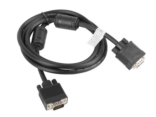 Lanberg CA-VGAC-10CC-0018-B VGA kabel 1,8 m VGA (D-Sub) Sort