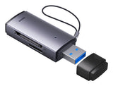 Baseus BS-OH069 kortlæser USB 3.0 Type-A/Type-C Grå