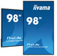 iiyama LH9875UHS-B2AG skilte display Digital fladpaneldisplay 2,48 m (97.5") LED Wi-Fi 500 cd/m² 4K Ultra HD Sort Indbygget processer Android 11 24/7