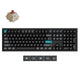 Keychron Q6 Ultra 8K tastatur Universel USB + RF Wireless + Bluetooth Sort