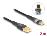 DeLOCK 80761 USB-kabel USB 2.0 2 m USB A USB C 0,48 Gbit/sek. Sort