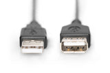 Digitus AK-300200-030-S USB-kabel USB 2.0 3 m USB A 0,48 Gbit/sek. Sort