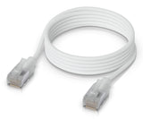 Ubiquiti UACC-Cable-Patch-EL-C6A-1M-W netværkskabel Gennemsigtig, Hvid Cat6a