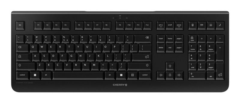 CHERRY JK-3000DE-2 tastatur Universel RF trådløst QWERTZ Tysk Sort