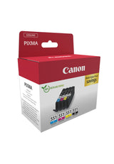 Canon 6509B016 blækpatron 4 stk Original Sort, Blå, Magenta, Gul
